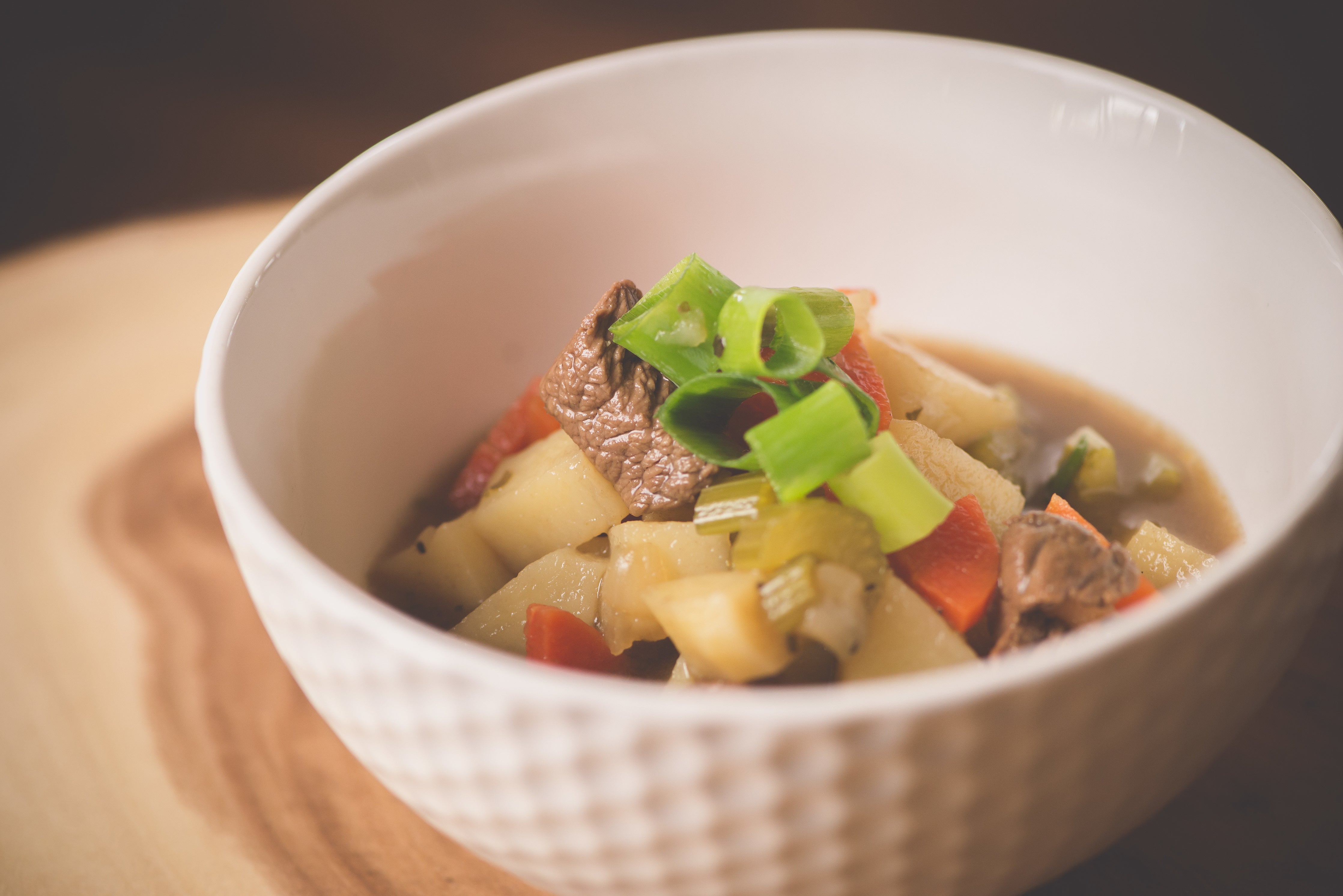 Homestyle Beef Soup by Falavory